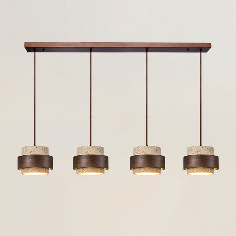 Walnut wood pendant for dining area