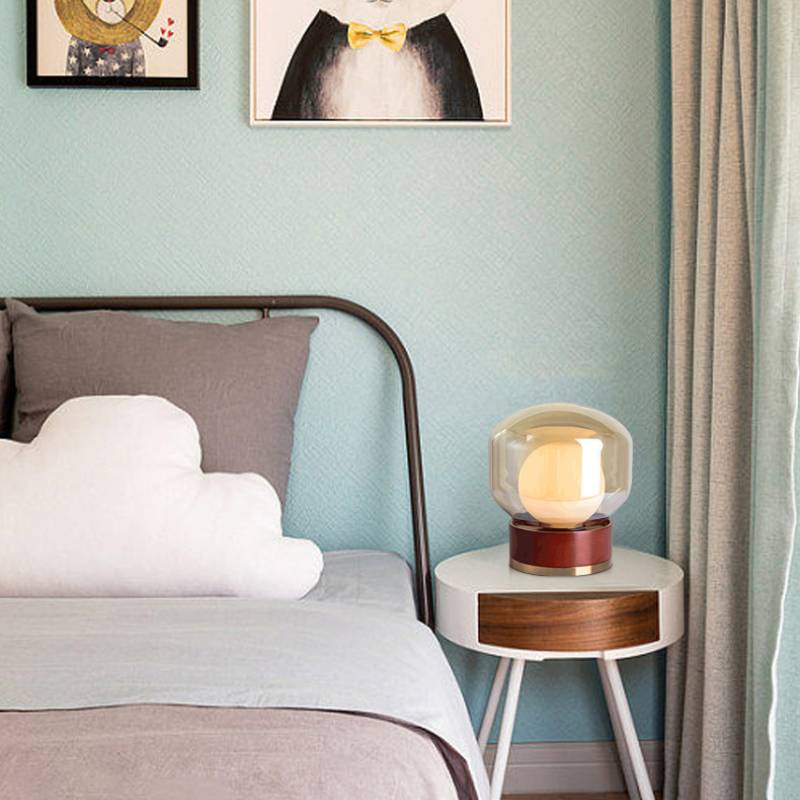 Metal and Wood Table Lamp for Home Decor
