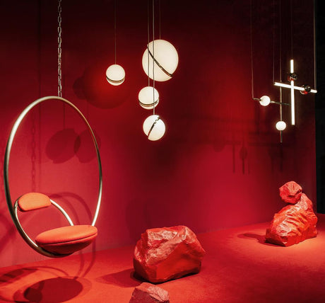 Moon-Shaped Pendant Light for Bedroom Decor