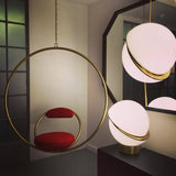 Brass Acrylic Pendant Light Additional View