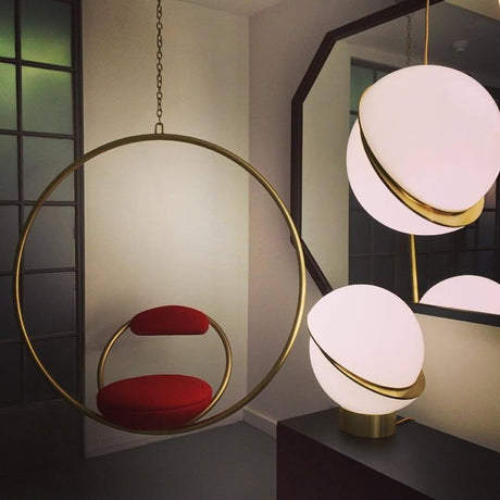 Brass Acrylic Pendant Light Additional View