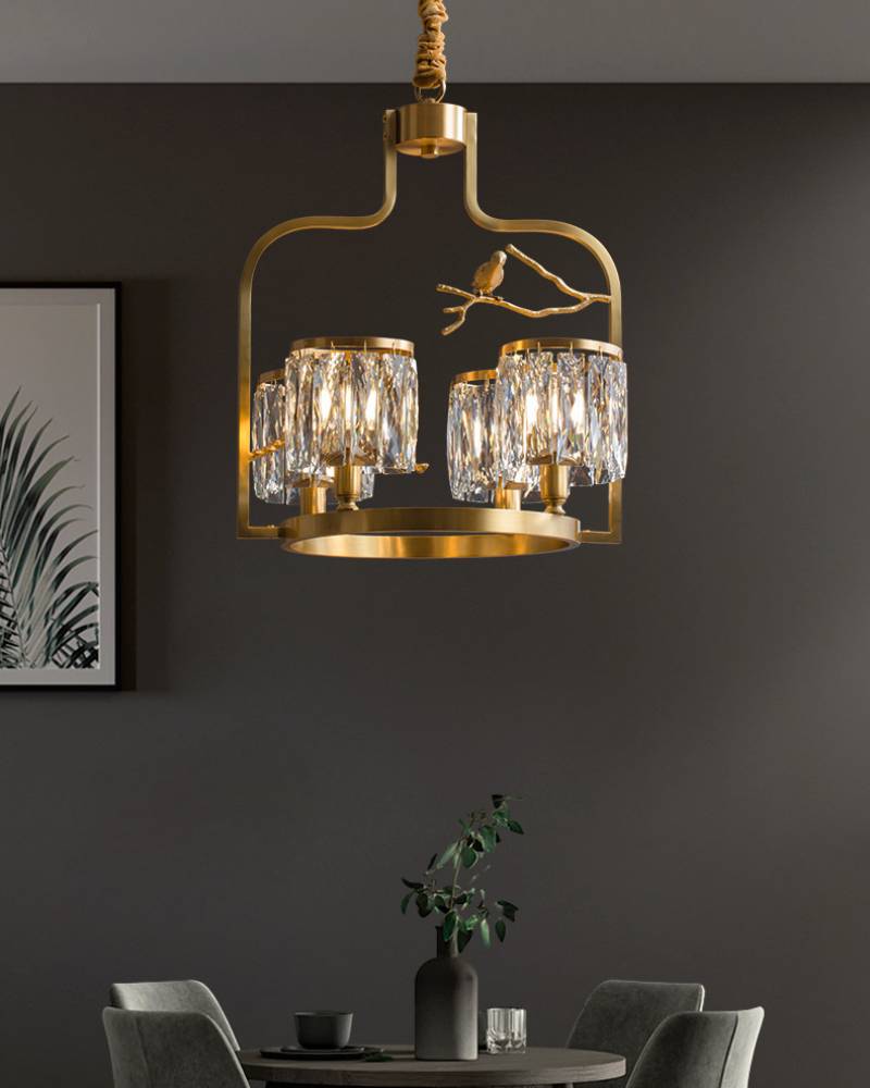 Crystal Chandelier for Bedroom Ambiance