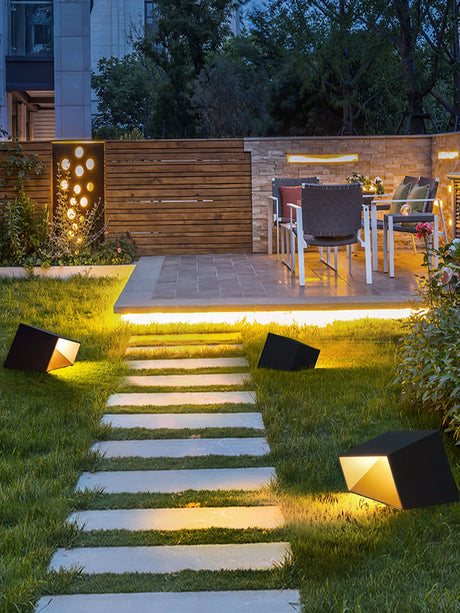 VerdantGlow Steel Pendant Light in a garden setting – view 21 | OroDwell