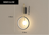 Liora | Circular Wall Lamp for Bedroom