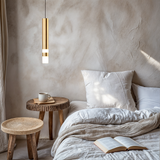 Warm inviting pendant light for entryway