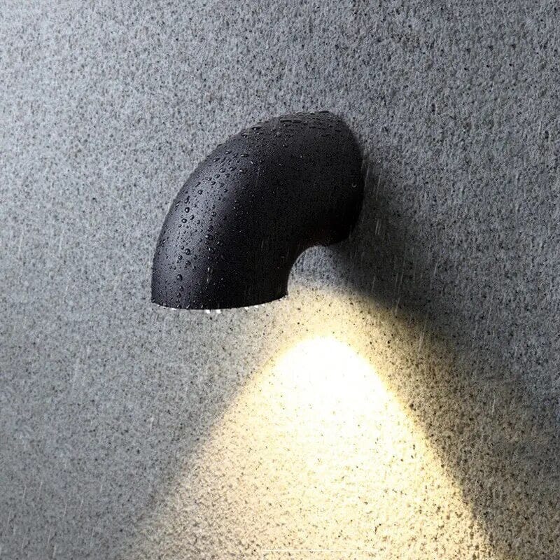 Aluminum outdoor wall light for garden