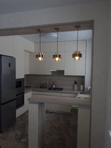 Pendant light in cafe setting