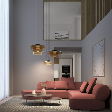 Moon-Inspired Glass Pendant for Modern Homes