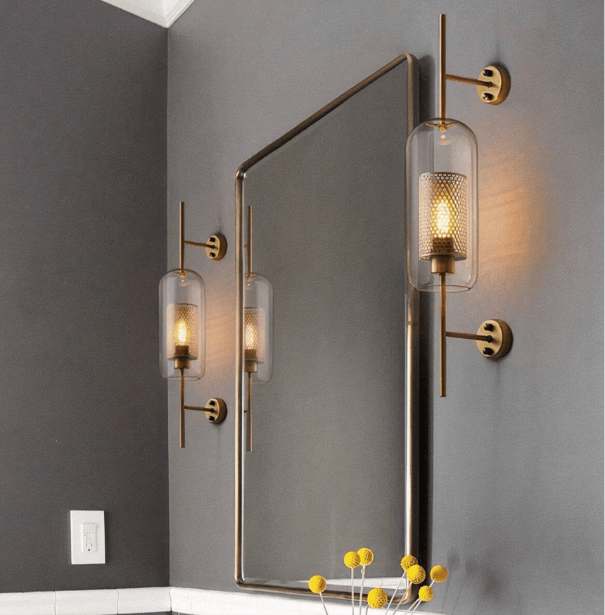 Maribel Glass Wall Lamp for Bedroom