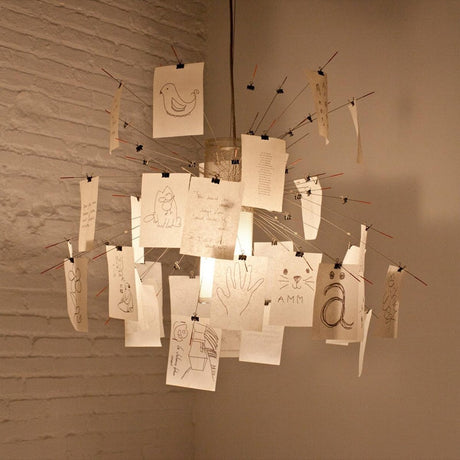 DIY chandelier for living room decor