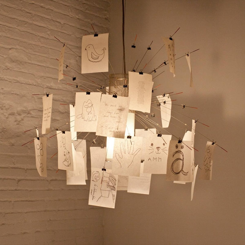 DIY chandelier for living room decor