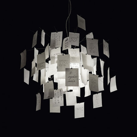 Customizable ceiling light with paper panels