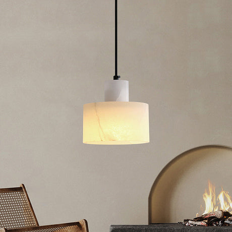 LumaMarble Scandinavian Marble Pendant Light – Hero View - OroDwell