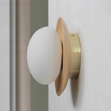 White Wood Wall Sconce LED for Living Room