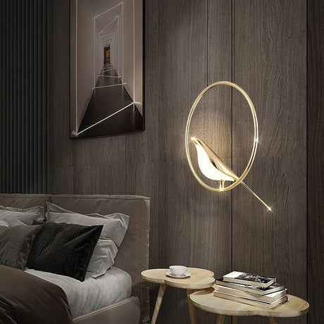 Metal Pendant Light LED Circular Ring Design