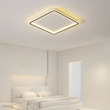 Black ceiling light warm inviting glow scene