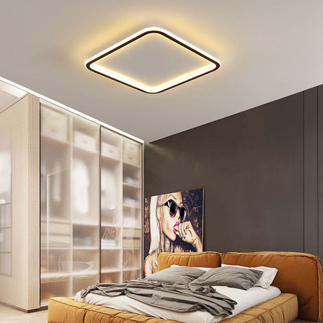 Square pendant light aluminum silicone detail