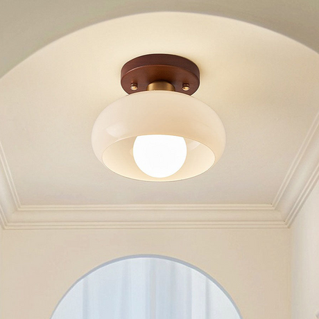 Vintora Wood Ceiling Light Close-Up Detail - OroDwell