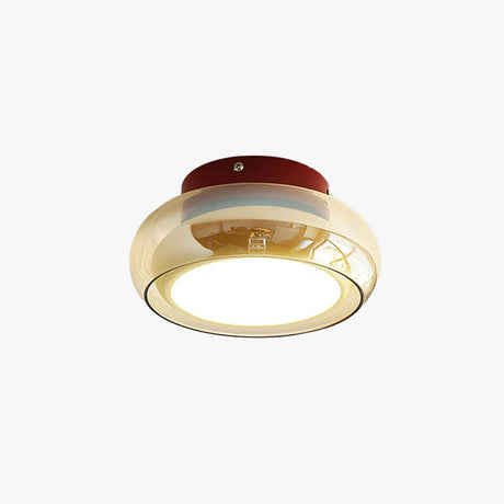 Red Accent Ceiling Light Home Decor