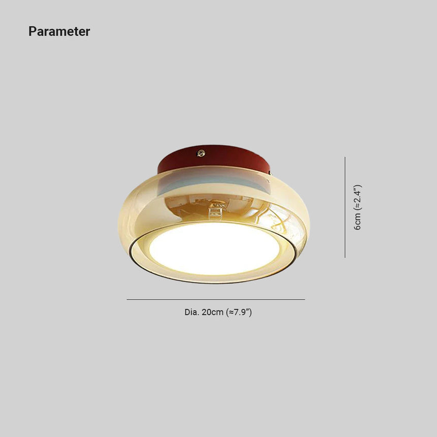 Metal Glass Acrylic Ceiling Light Fixture