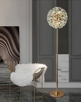 Crystal Floor Lamp for Modern Loft Interiors