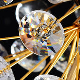 Crystal Floor Lamp Gold Finish Close-Up