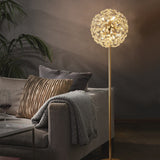 Crystal Floor Lamp 9 Heads Configuration