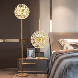 Gold Finish Table Lamp for Bedroom Nightstand