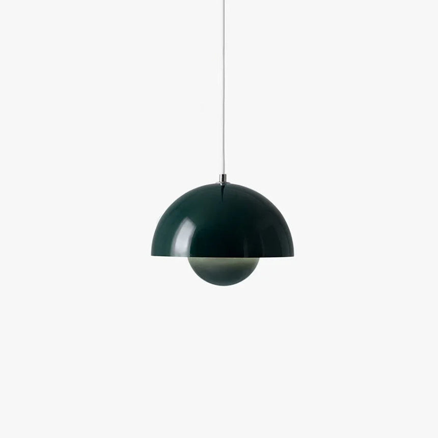 Glass pendant light fixture diameter close-up view