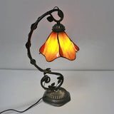Resin and Glass Table Lamp for Home Decor
