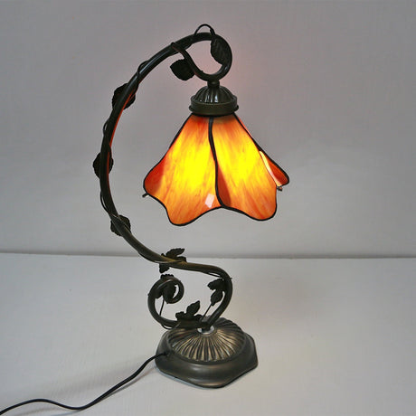 Resin and Glass Table Lamp for Home Decor