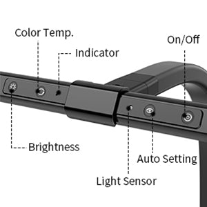 AeroClip Clamp-On Desk Lamp with Adjustable Light Bar