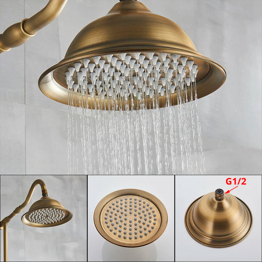 In-wall shower system for modern bathroom decor
