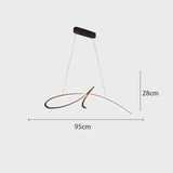 Modern Sculptural Strip Pendant Light for Modern Home Interiors | OroDwell