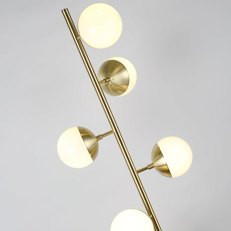 LunaraGlow Mid-Century Glass Sphere Lamp for Living Room