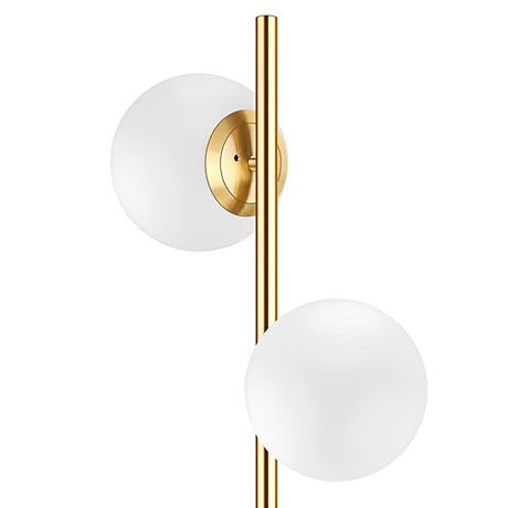 LunaraGlow Lamp with Gold Metal Base