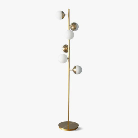 LunaraGlow Lamp with Gold Metal Base