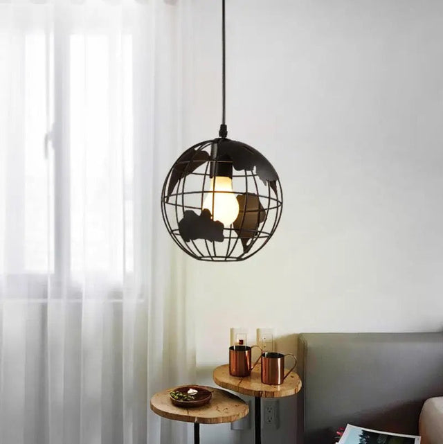 Avela Metal Globe Pendant Light for Living Room
