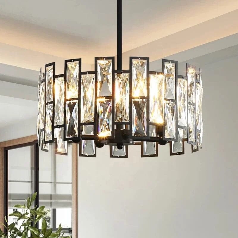 Crystal Pendant Light Adjustable Cord Installation - OpalDwell