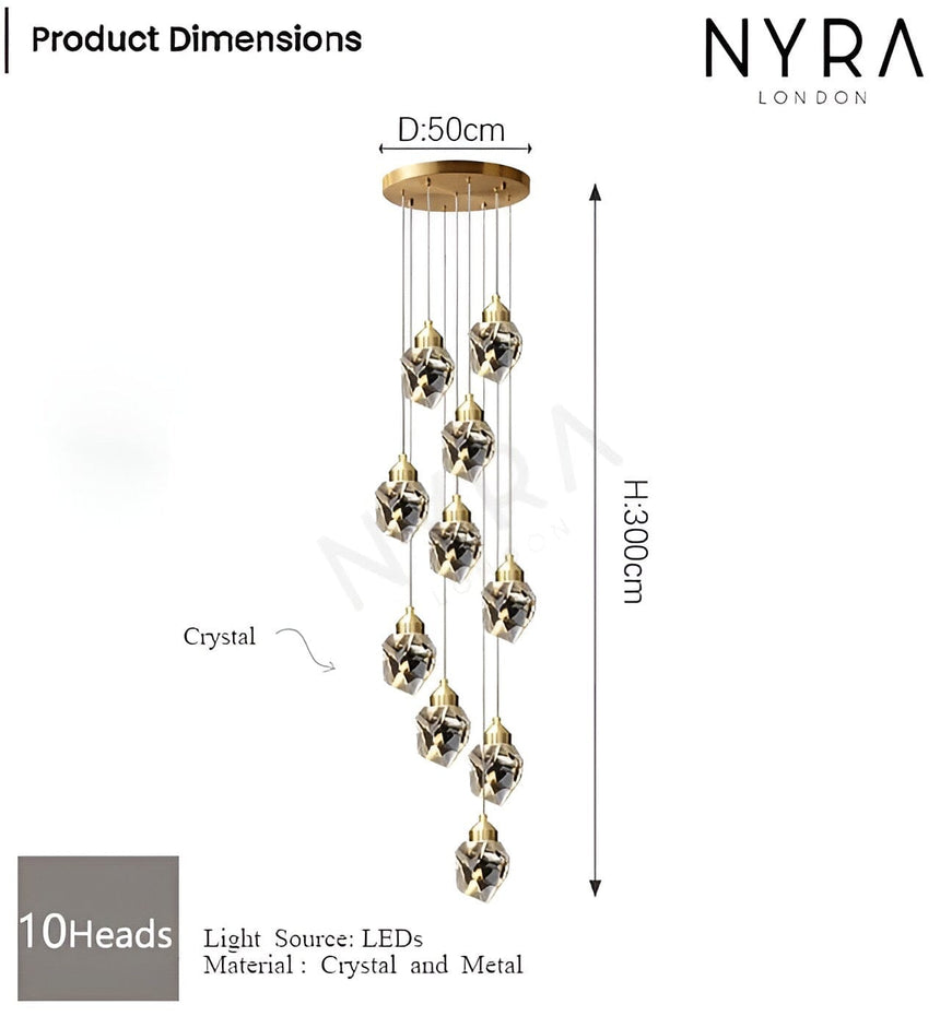 crystal chandelier size comparison chart