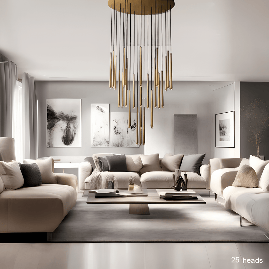 Crystal chandelier cord pendant installation detail