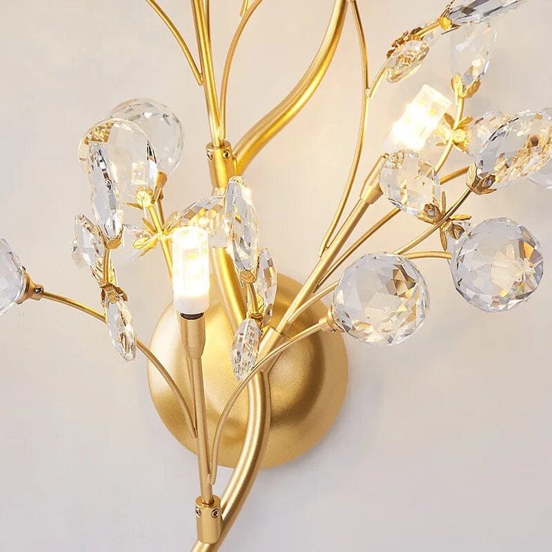Iron wall light fixture with knob switch