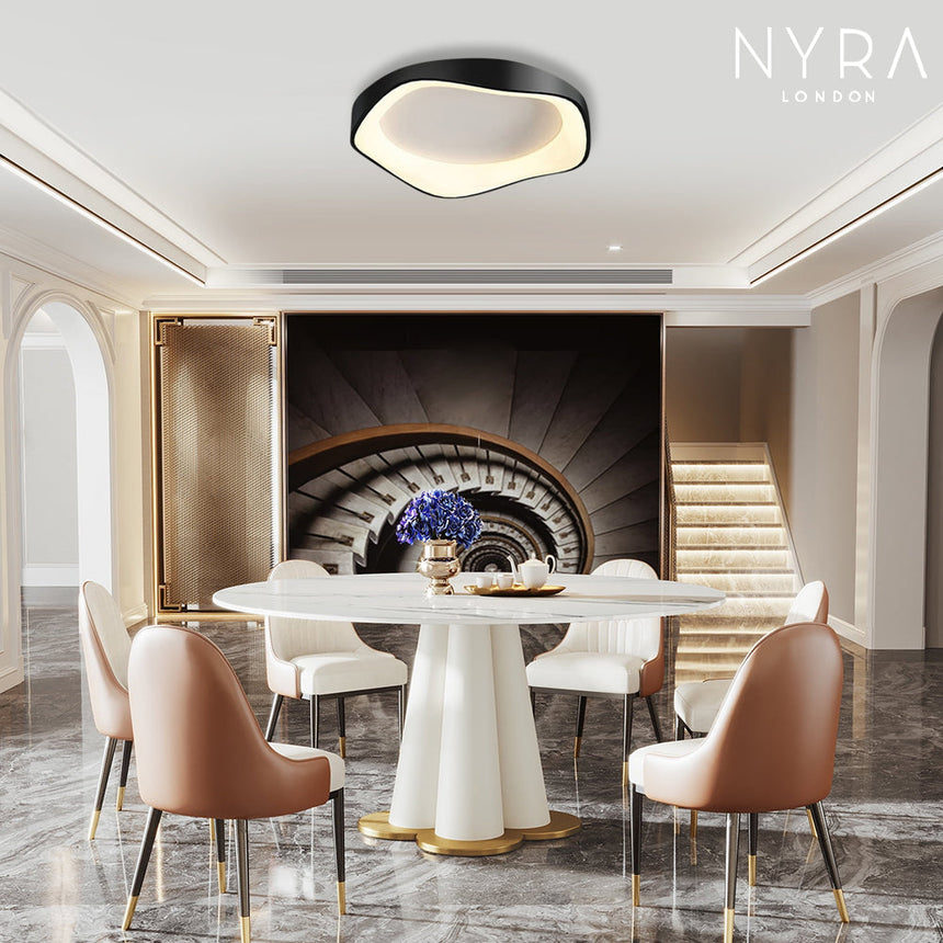 Virelli Ceiling and Wall Light Black Finish