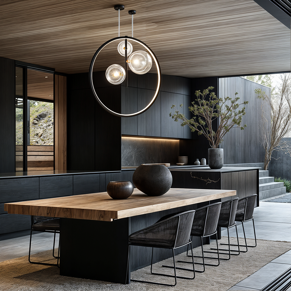 glass globe pendant light for kitchen and dining