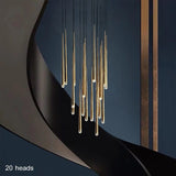Nova pendant chandelier full room setting