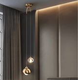 Elaria Pendant Light with Dual-Tier Crystal Prisms