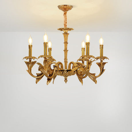 Antique Brass Chandelier Detail Texture OpalDwell