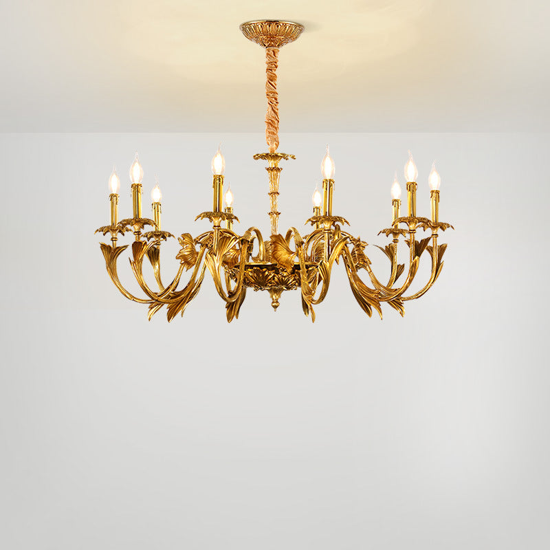 Chandelier Installed Overhead View OpalDwell