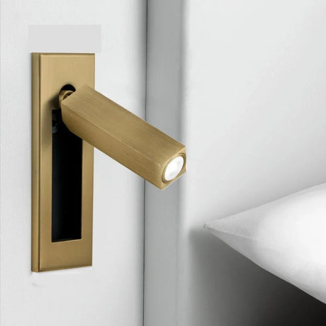 Living room wall light with polished finish