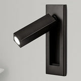 Flush wall light for reading in bed